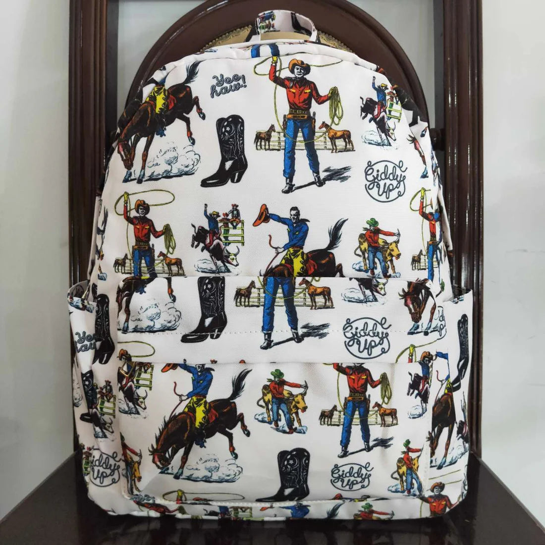 Western horse cowboy backpack