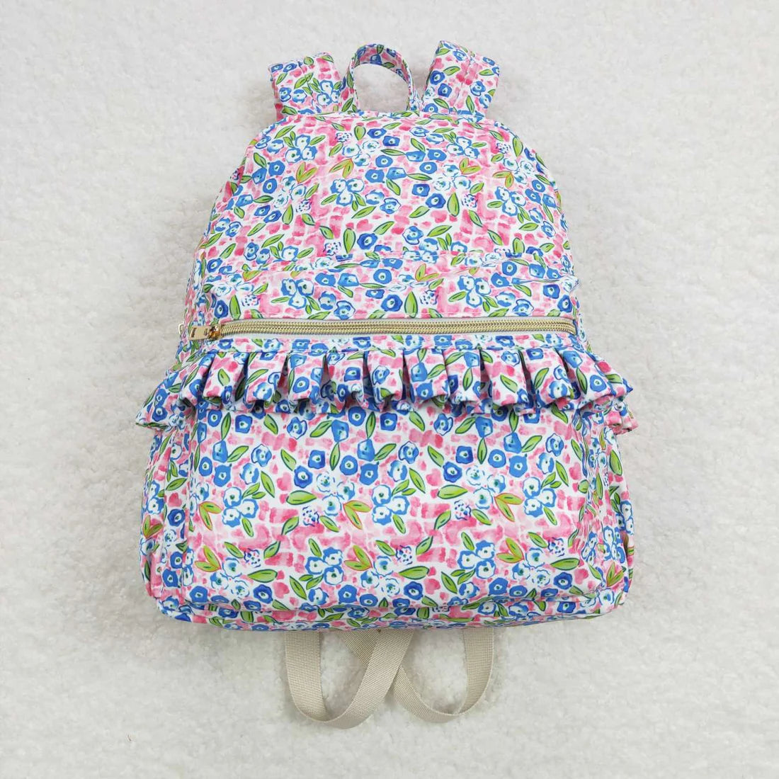 Flower ruffle backpack