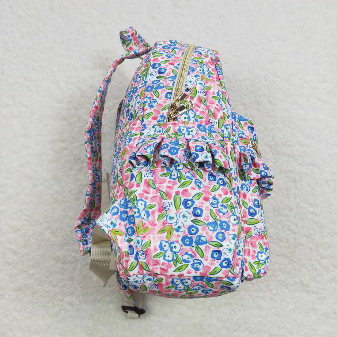 Flower ruffle backpack