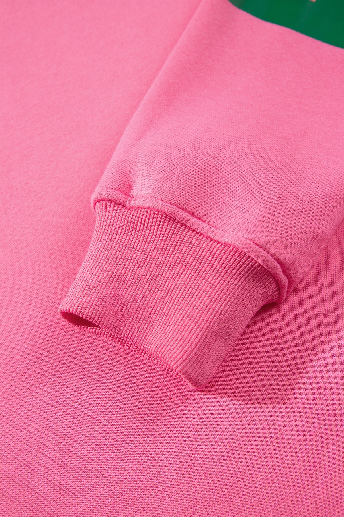 Sachet Pink Slogan Print Round Neck Long Sleeve Sweatshirt