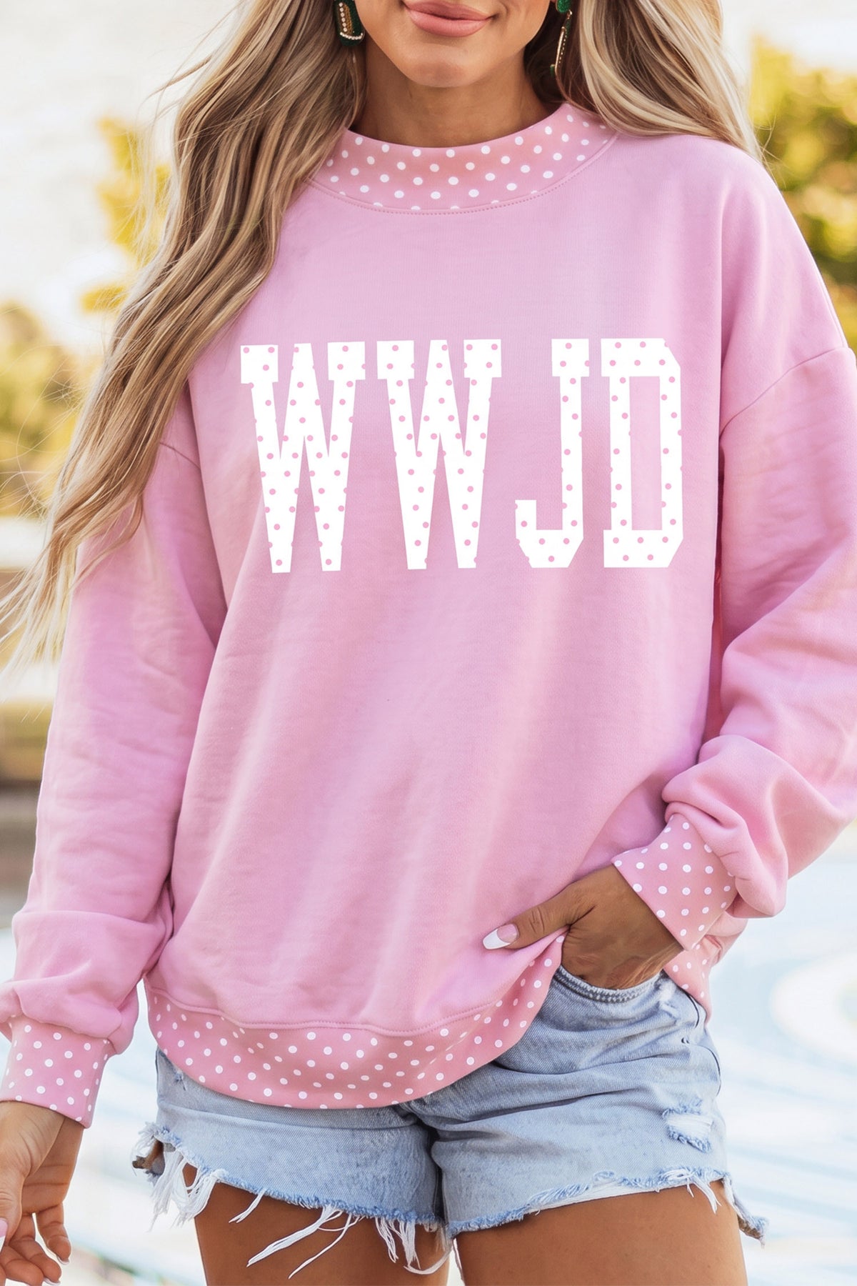 WWJD Pink Polka Dots