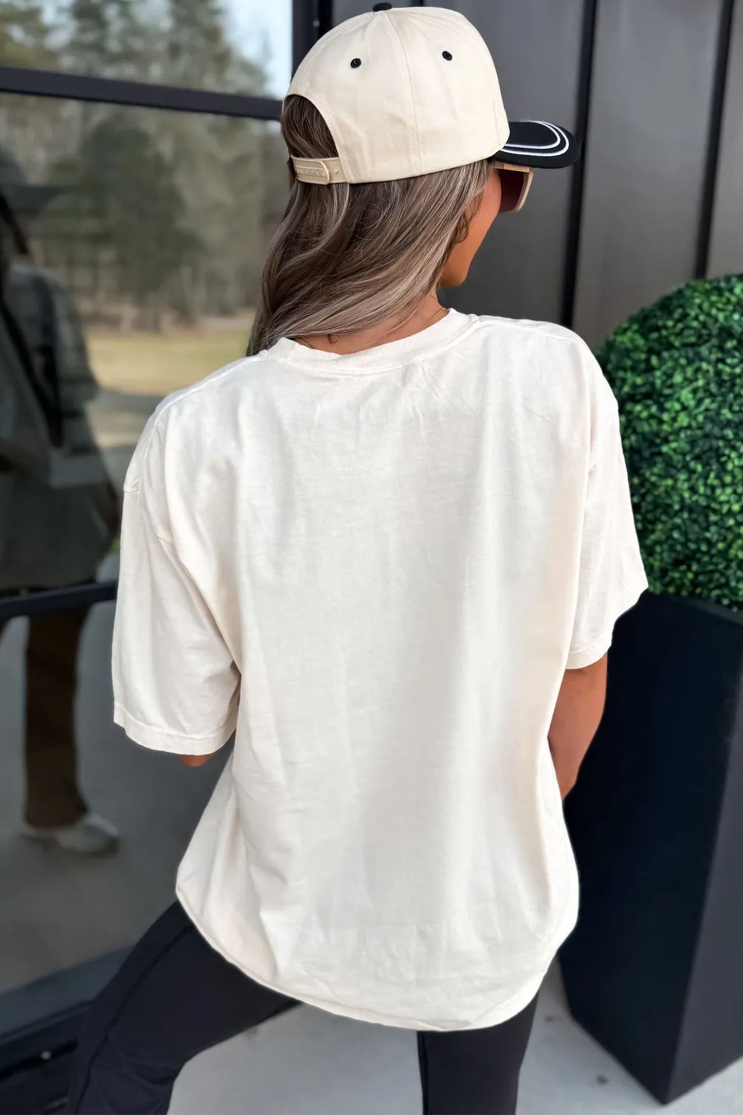 White Sequin Game Day Football Print T-Shirt