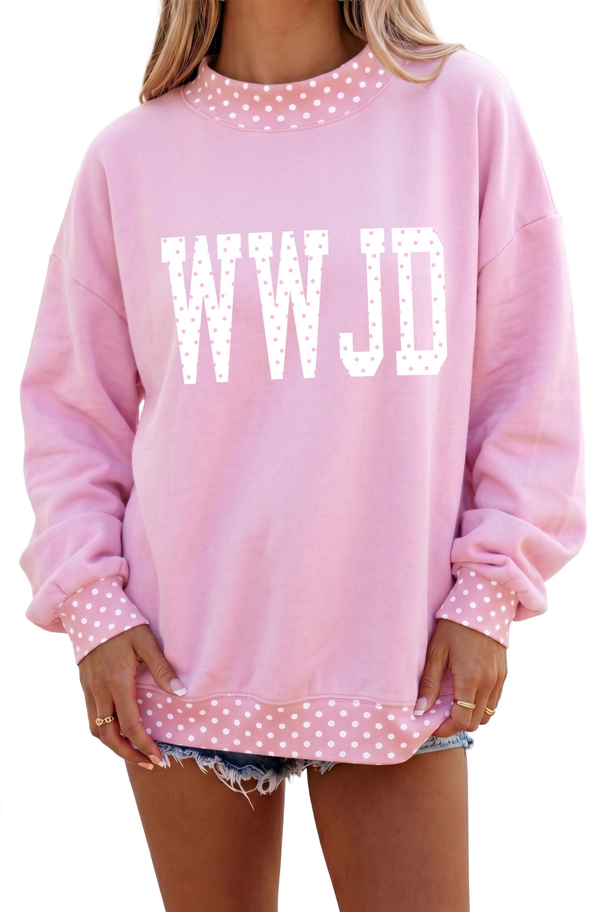 WWJD Pink Polka Dots